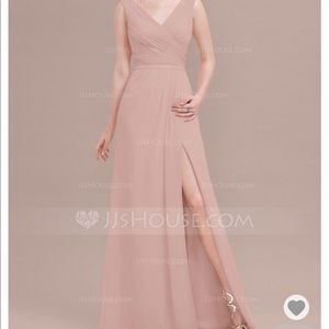 JJ’s House Long Bridesmaid Dress — Dusty Rose